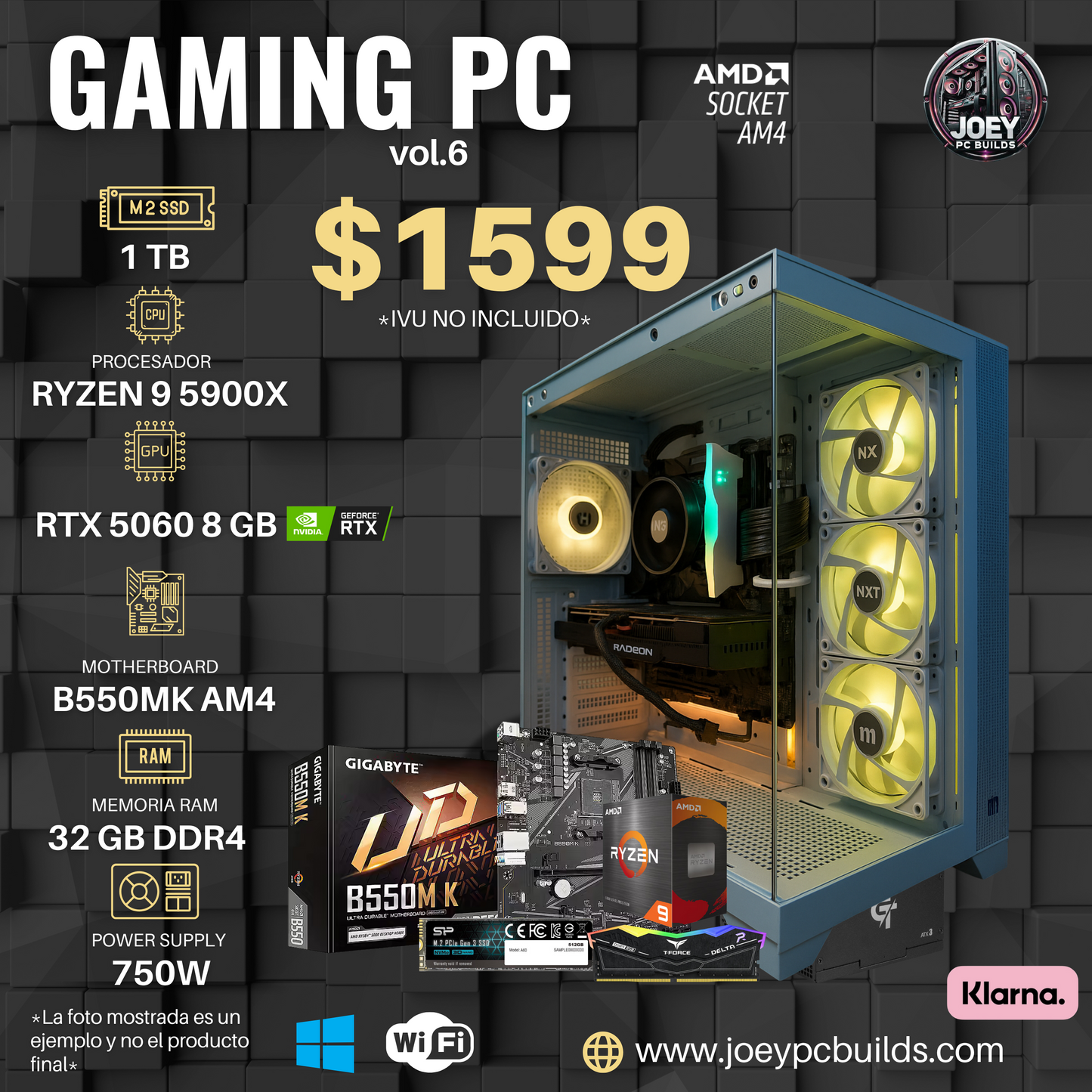 Gaming PC Vol.6 - RTX 5060 8 GB / RYZEN 9 5900X1 / 1 TB SSD / 32 GB RAM DDR4