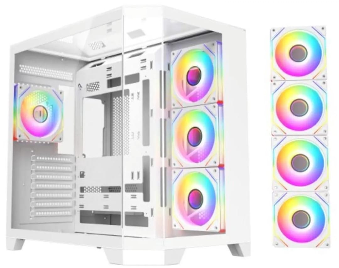 Gaming PC - RTX 4060 8 GB / RYZEN 5 7600 / 1 TB SSD / 16 GB RAM DDR5 / LIQUID COOLER / WIN 11 PRO