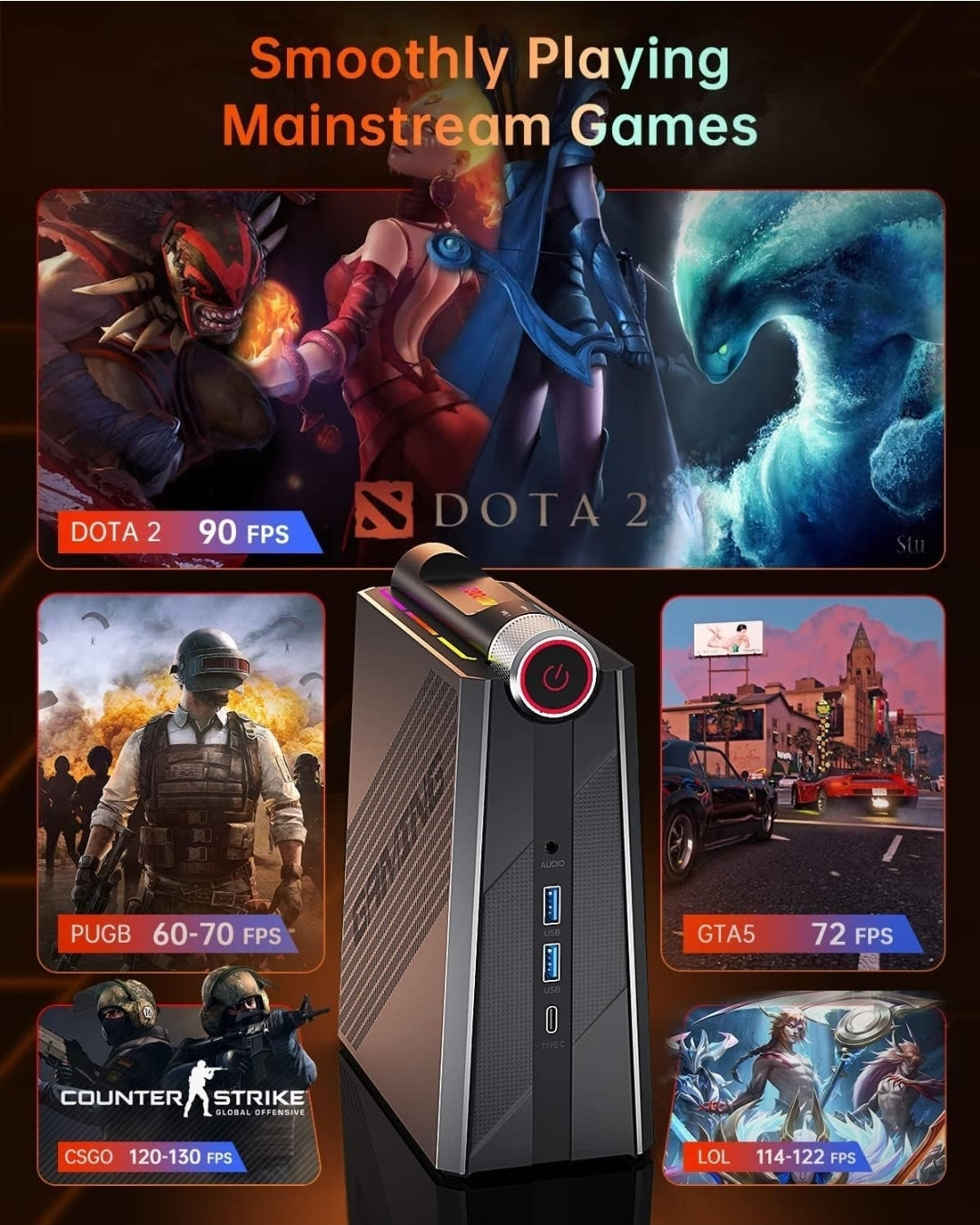 🚀 Mini PC Gaming Ryzen 7 | 32GB DDR5 | 512GB SSD | WARZONE | FORTNITE | GTA V