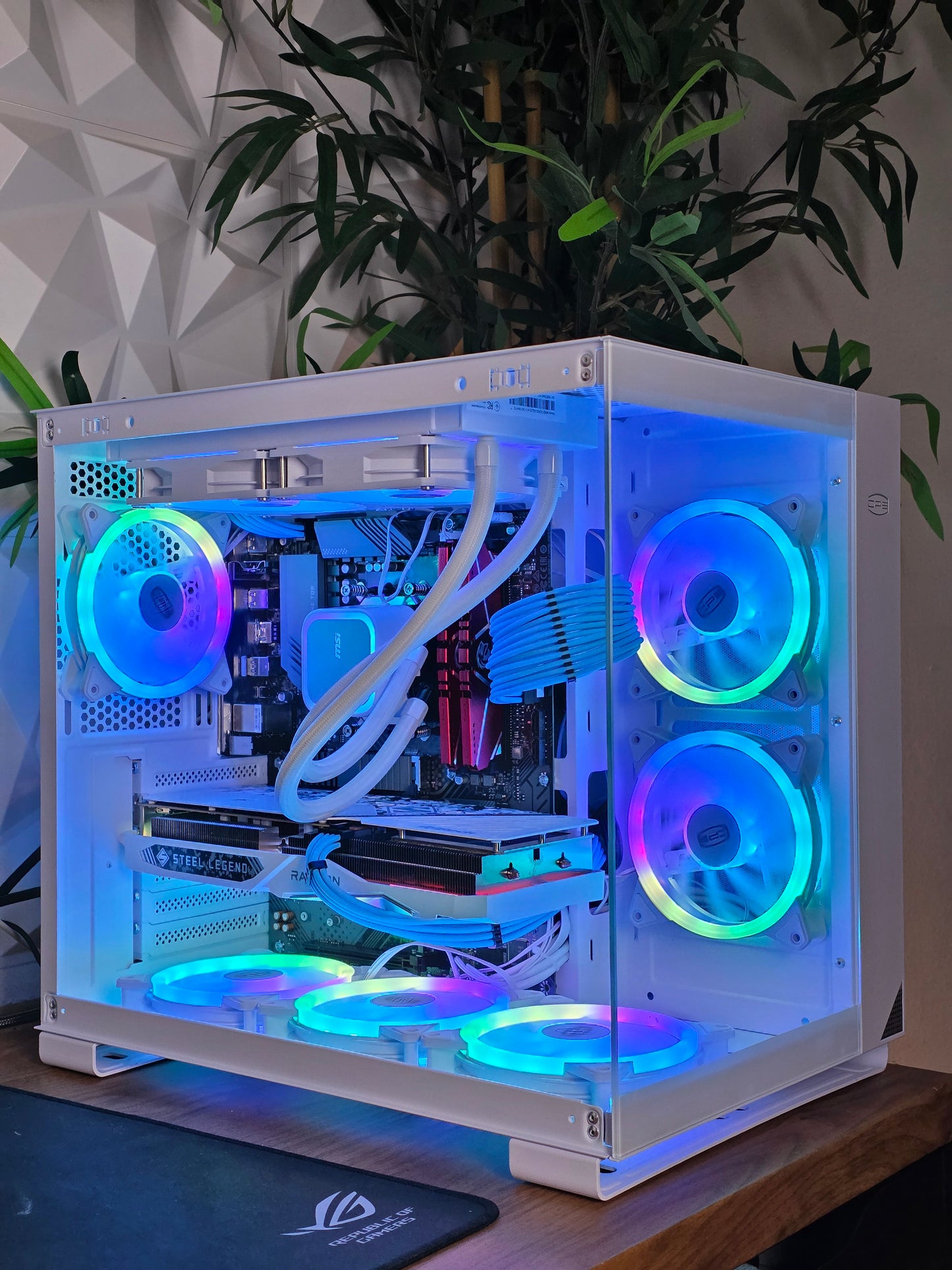 💎 Crystal Frost RX7600 Edition | Ryzen 5 5500 | 1TB M.2 SSD | 16GB DDR4 | 750W Gold | Windows 11 Pro