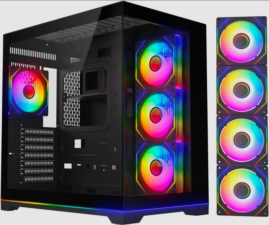 GAMING PC - RTX 5060 8 GB / 2 TB SSD / RYZEN 7 5700X / 16 GB RAM DDR4 / 650W PSU/ WINDOWS 11 PRO