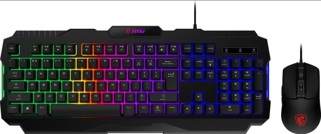 Combo – Teclado & Mouse Gaming RGB (Negro)