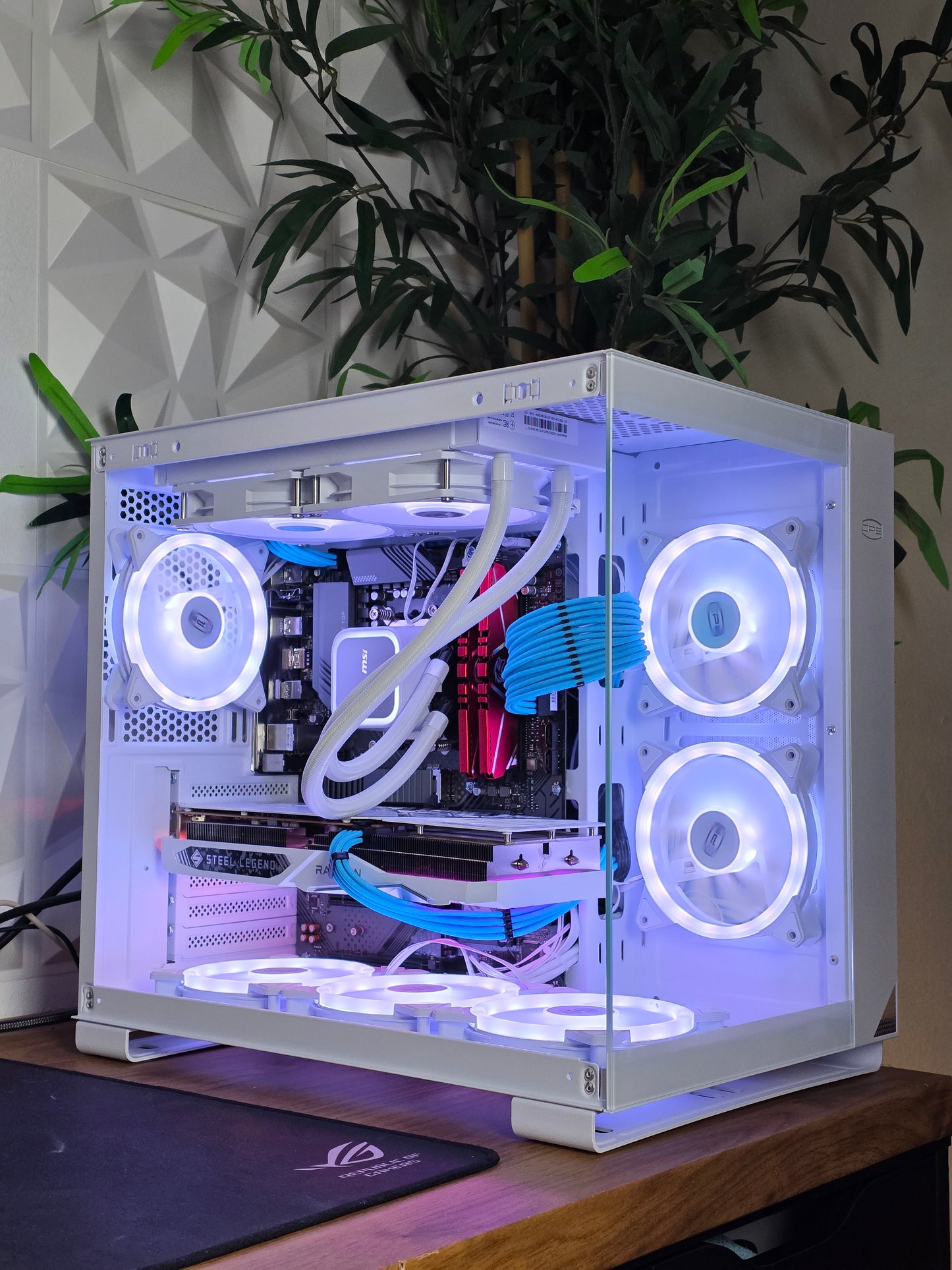 💎 Crystal Frost RX7600 Edition | Ryzen 5 5500 | 1TB M.2 SSD | 16GB DDR4 | 750W Gold | Windows 11 Pro