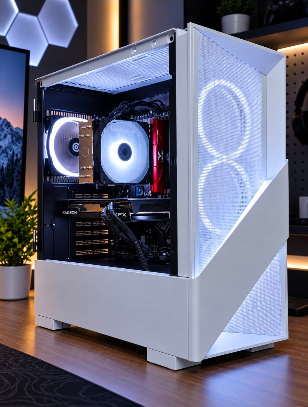 🔥🎮 PC GAMING ALTO RENDIMIENTO 🚀 RYZEN 7 7700 8 CORES | RADEON RX 7600 8GB ⚡ 16GB DDR5 | 1TB SSD NVMe GEN4 💎 WiFi + Bluetooth | RGB | WINDOWS 11 PR