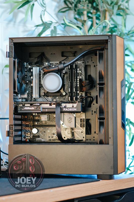 Wood Edition☘️🪵 – Gaming PC Ryzen 9 5900X + RX 9060XT / Liquid Cooler / 32GB RAM / 2TB SSD / Win 11 Pro