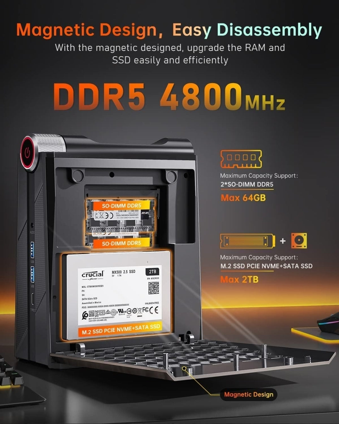 🚀 Mini PC Gaming Ryzen 7 | 32GB DDR5 | 512GB SSD | WARZONE | FORTNITE | GTA V
