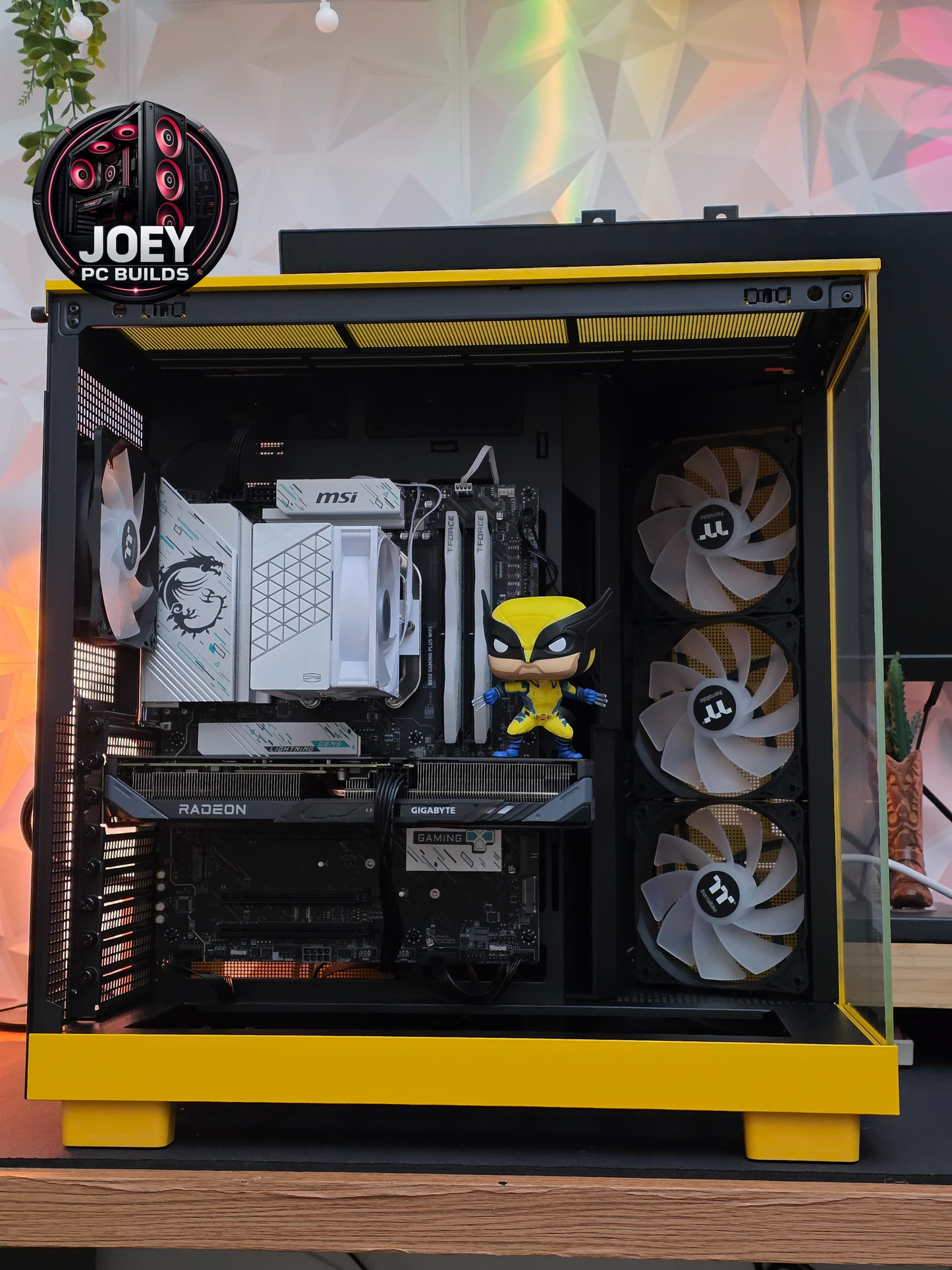 Gaming PC Yellow Strike⚡️ - RX9060XT 8 GB, 1 TB SSD M.2, RYZEN 5 9600X , 16 GB RAM DDR5 - WIN 11 PRO