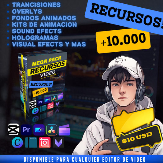MEGA PACK DE RECURSOS PARA VIDEOS