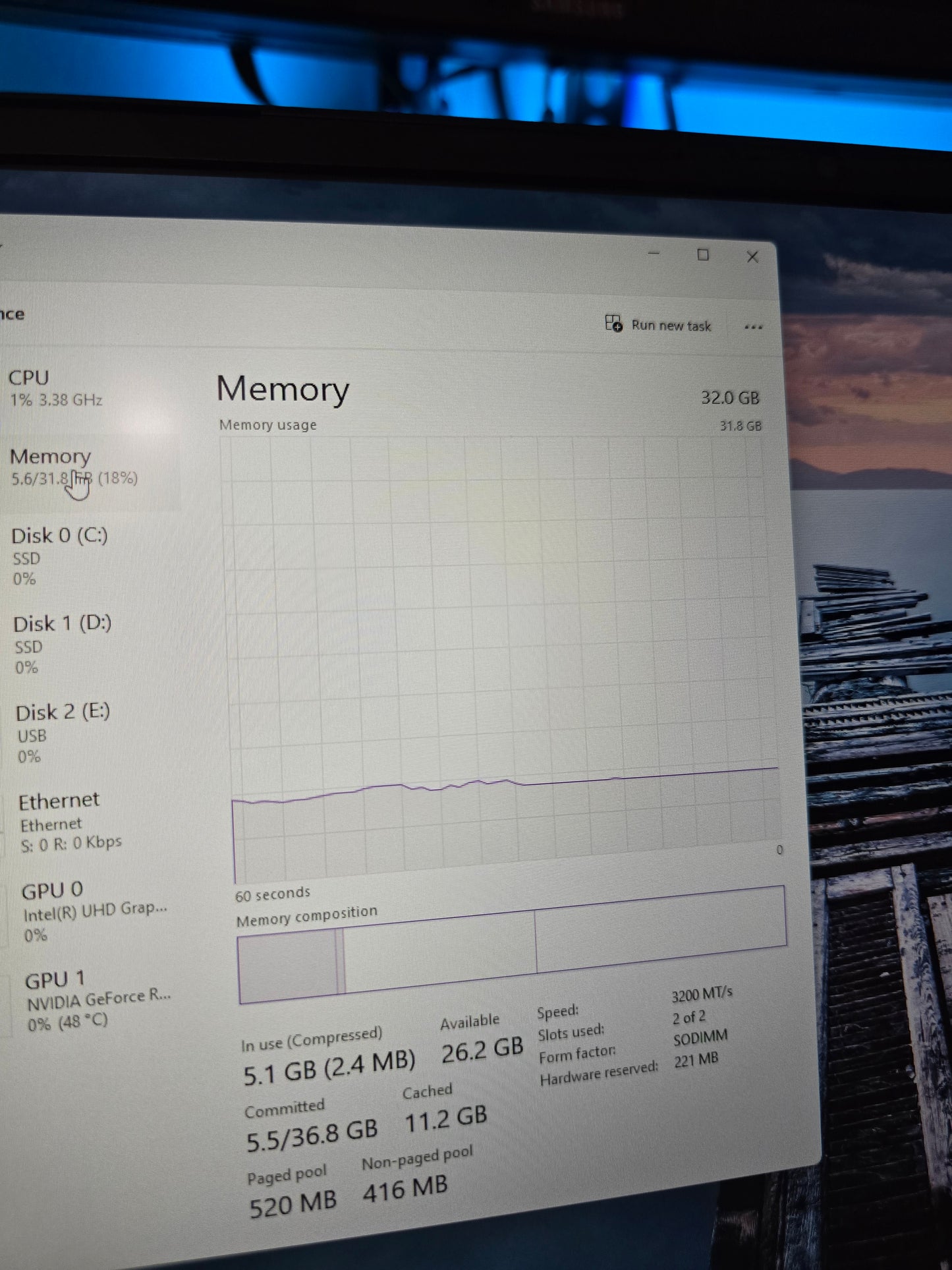 Laptop Gaming Gigabyte G5 KD RTX 3060, 32 GB RAM, 1.5 TB ( Remanufacturada)