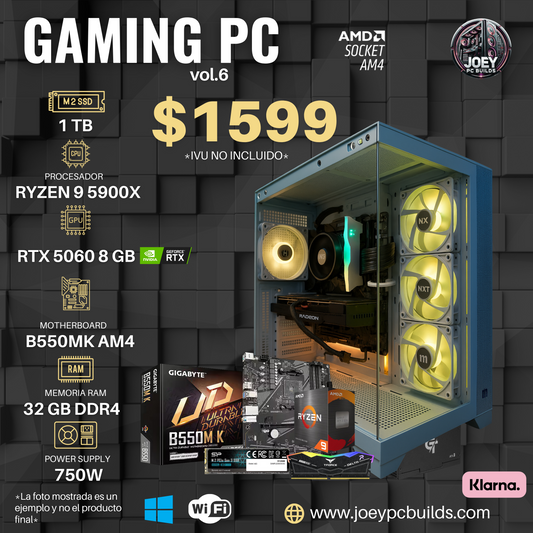 Gaming PC Vol.6 - RTX 5060 8 GB / RYZEN 9 5900X1 / 1 TB SSD / 32 GB RAM DDR4