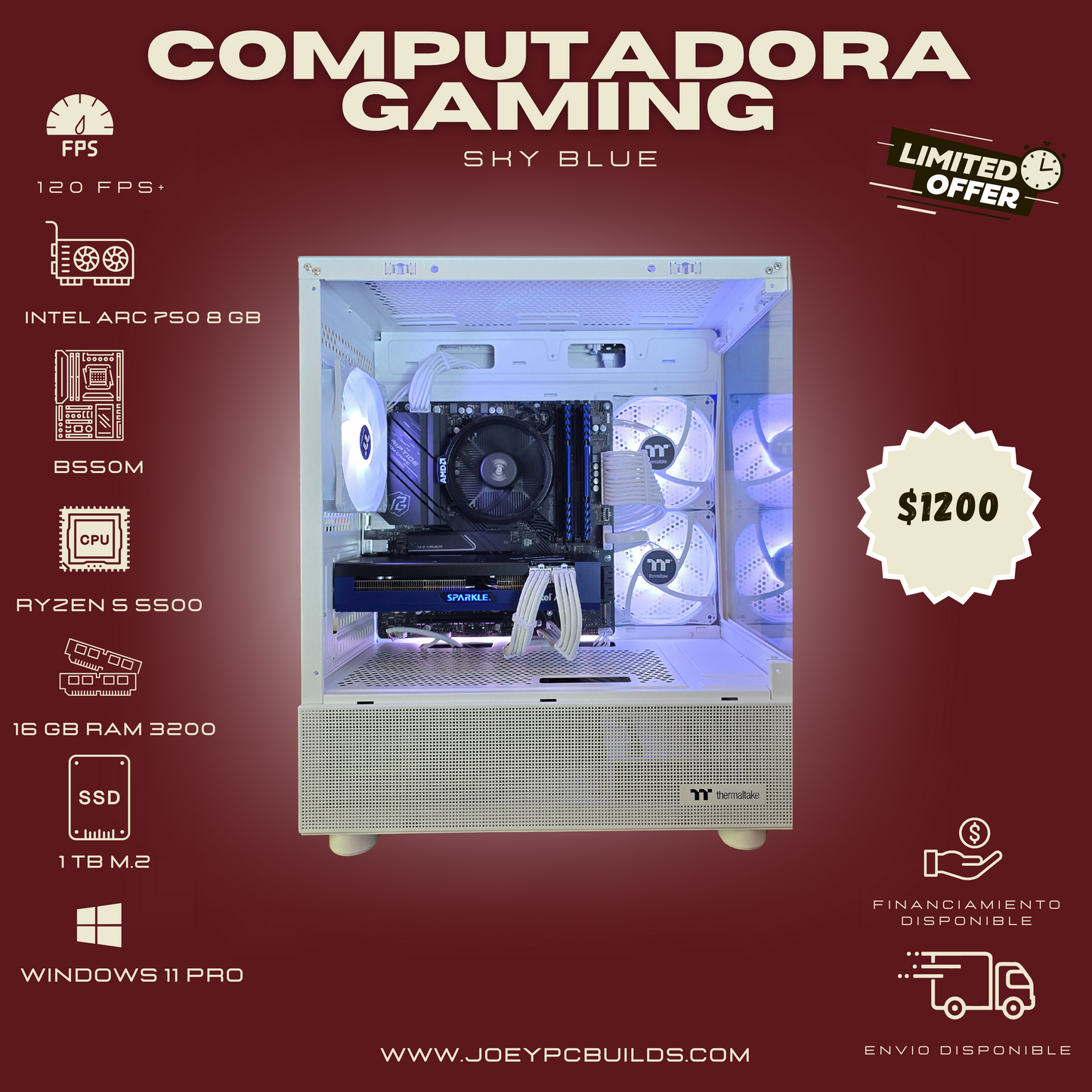 Gaming PC - SKY BLUE