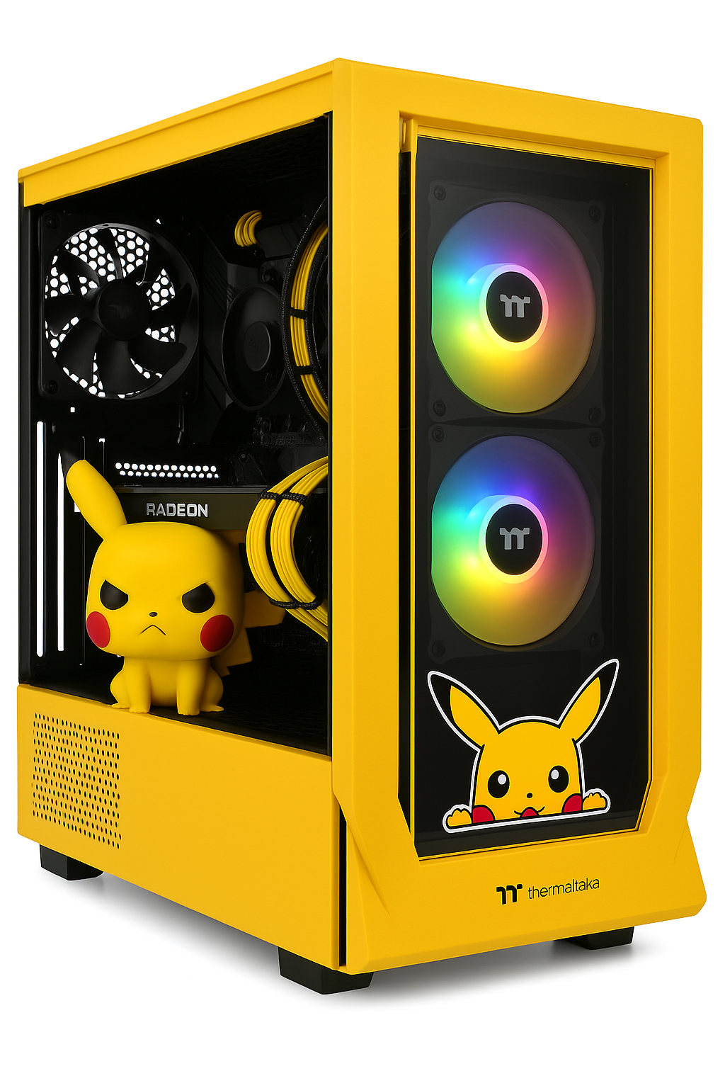 ⚡ Pikachu Themed Gaming PC – Ryzen 7 | RX 9060 XT | 32GB RGB