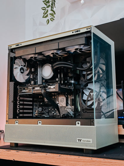 Mint Green Gaming PC – Ryzen 9 5900X | RX 9060XT 16GB | 32GB RAM | 2TB SSD
