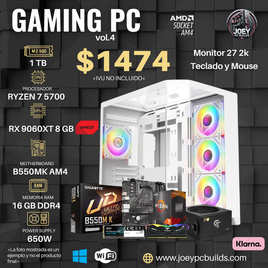 Gaming PC Vol.4 Combo Monitor, Teclado y Mouse