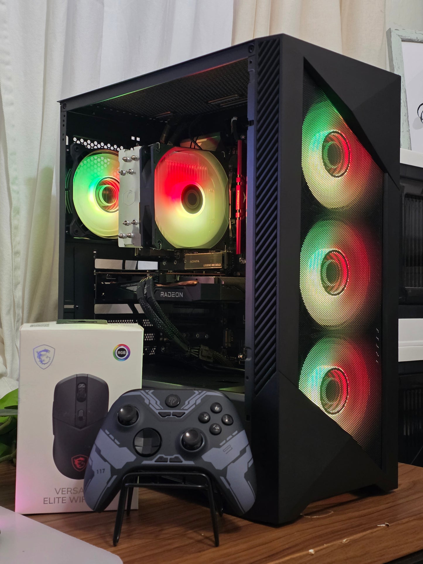 Gaming PC Ryzen 5 5500 + RX 6500 XT | 16GB RAM | 1TB M.2 | PSU 600W