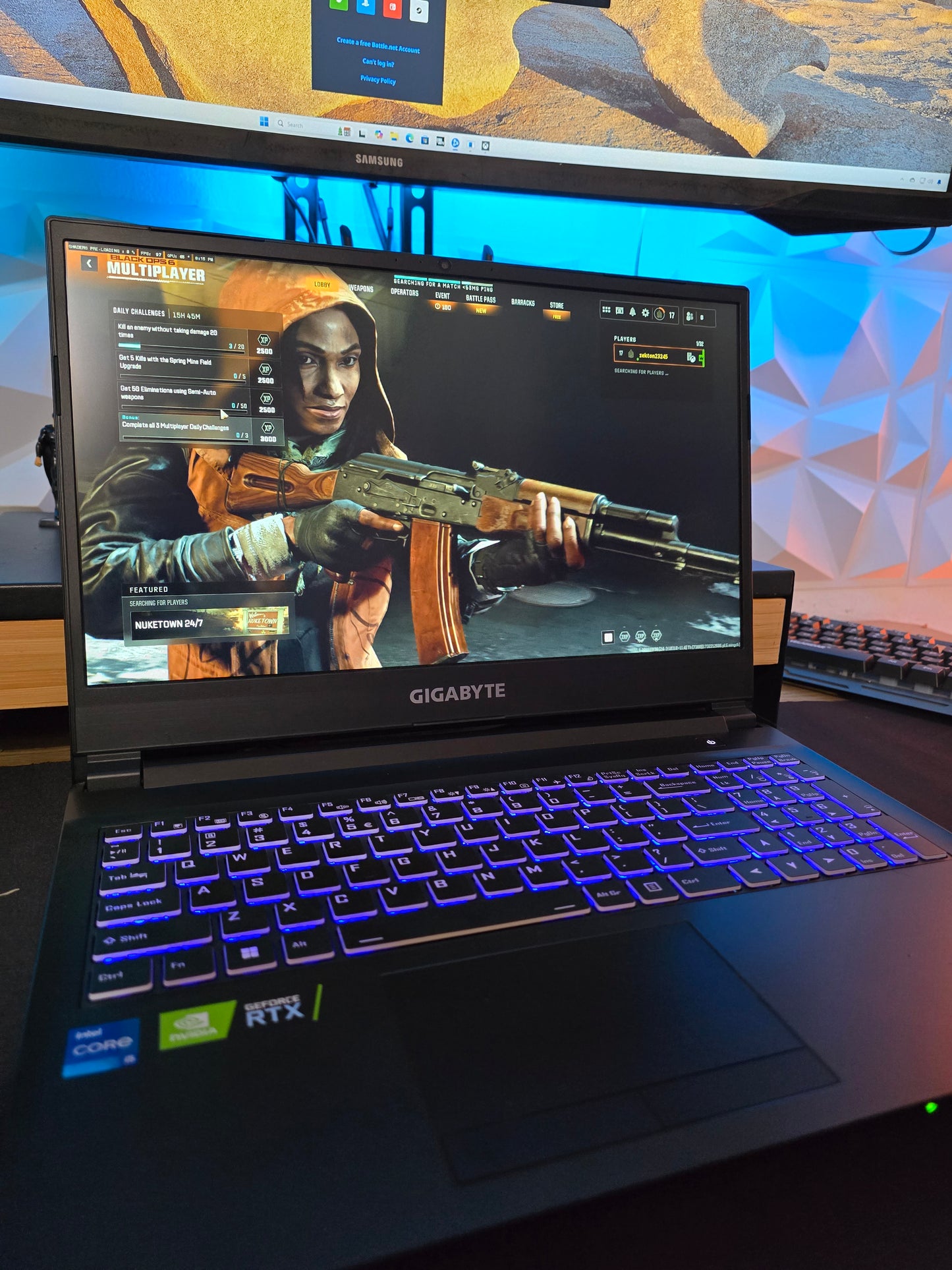 Laptop Gaming Gigabyte G5 KD RTX 3060, 32 GB RAM, 1.5 TB ( Remanufacturada)