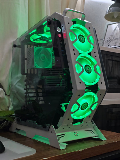 ❄️ White Starter Gaming PC 🤍 | GTX 1660 SUPER 🎮 | Ryzen 5 2600X ⚡ | 16GB RAM | SSD Rápido