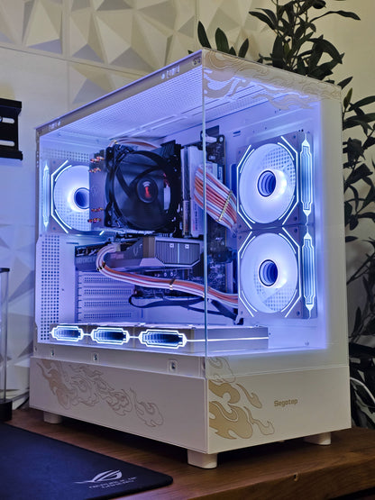 🐲⚡Dragon White Edition – i7 12700KF /  RTX 5050/  1TB SSD / 32 GB RAM DDR4 🐲⚡