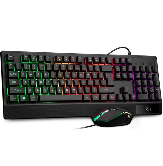 Combo – Teclado & Mouse Gaming RGB (Negro)