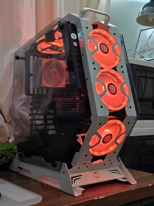 ❄️ White Starter Gaming PC 🤍 | GTX 1660 SUPER 🎮 | Ryzen 5 2600X ⚡ | 16GB RAM | SSD Rápido