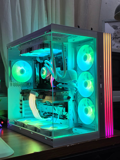 ❄️🚀 White Ultra Beast Gaming PC | Ryzen 9 7900X3D | RTX 3080 | 32GB DDR5 | 4K Ready