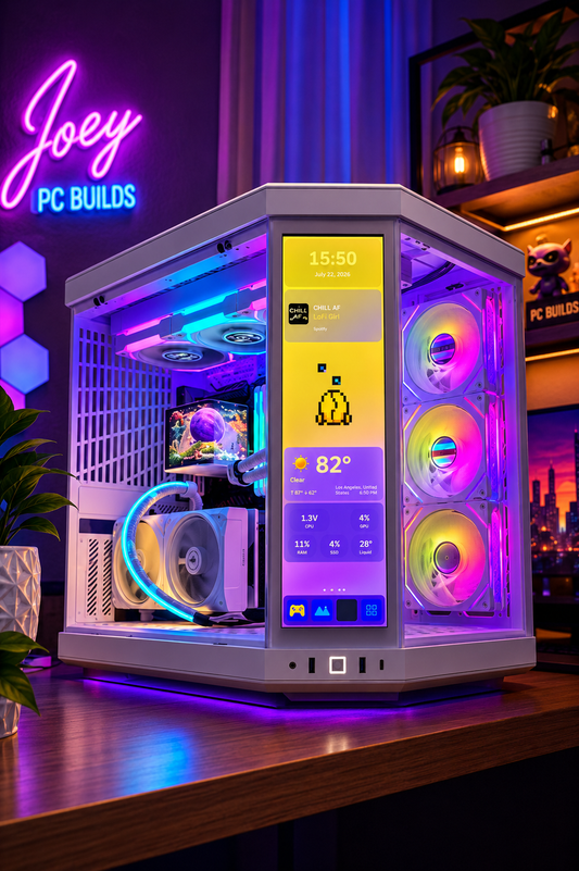 🤍 HYTE Y70 Touch Snow White Gaming PC | Intel Core i9-14900K | RTX 5070 White 12GB | 64GB DDR5 | 2TB NVMe | Liquid Cooling 360mm