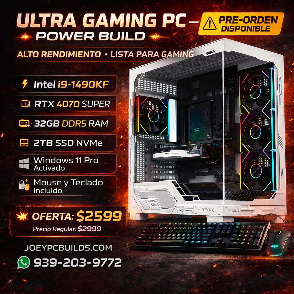 Ultra Gaming PC i9-14900KF | RTX 4070 SUPER | 32GB DDR5 | 2TB NVMe | Windows 11 Pro
