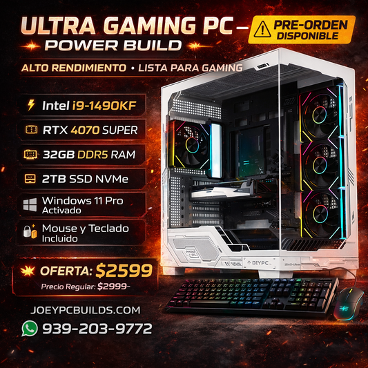 Ultra Gaming PC i9-14900KF | RTX 4070 SUPER | 32GB DDR5 | 2TB NVMe | Windows 11 Pro