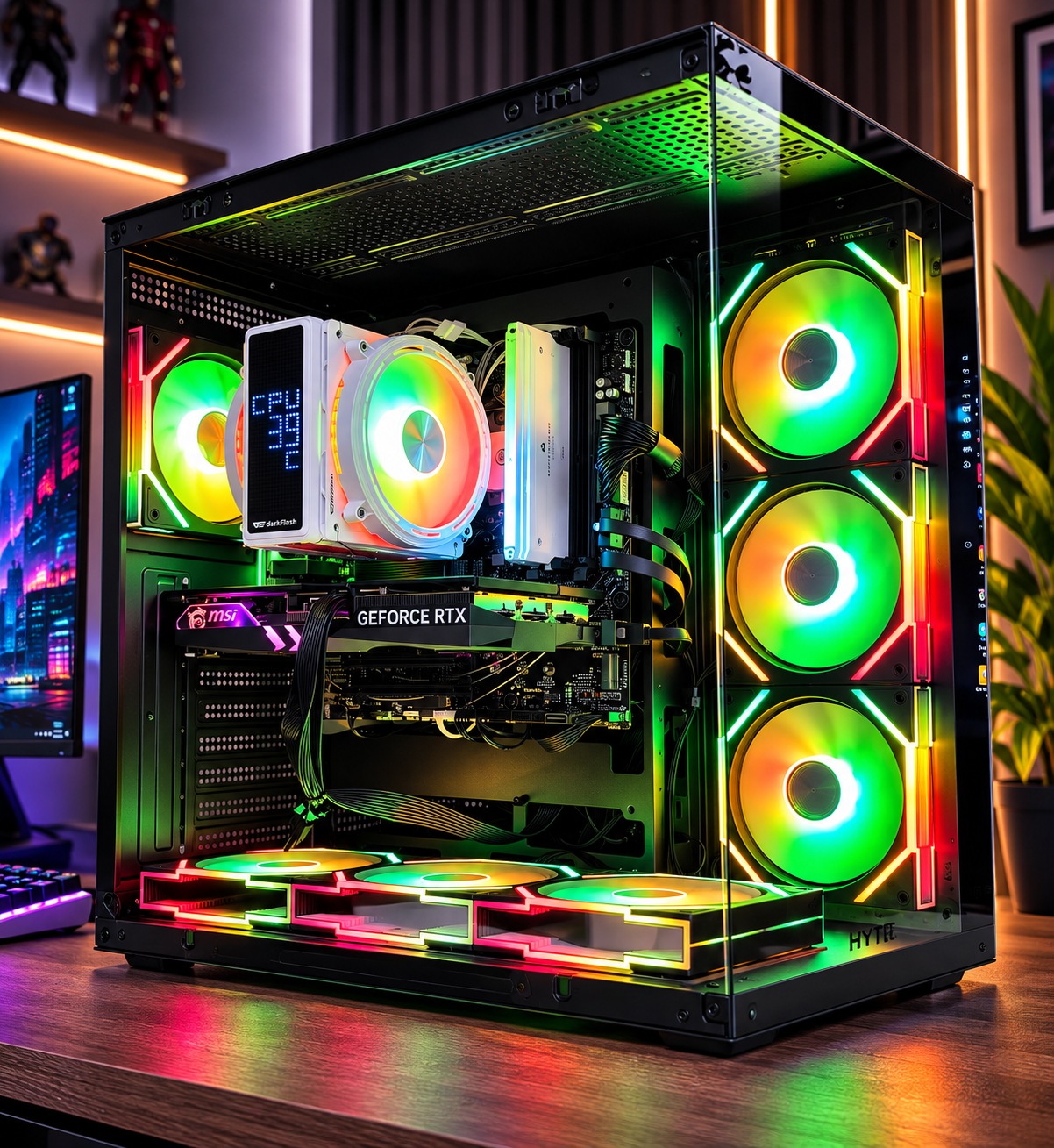 🎮 GAMING PC RTX 4060 Ti 8GB | Ryzen 7 7700 | 16GB DDR5 6400MHz | 2.25TB Storage | Windows 11 Pro 🚀