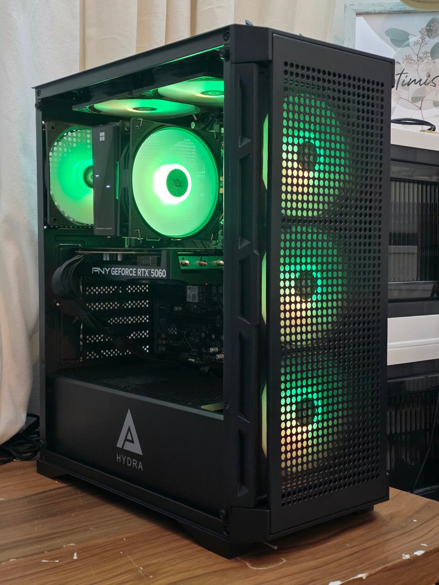 🔥 Gaming PC RTX 5060 | Ryzen 9 3900XT | 32GB RAM | 1TB SSD | Corsair 750W | Monitor 144Hz Combo