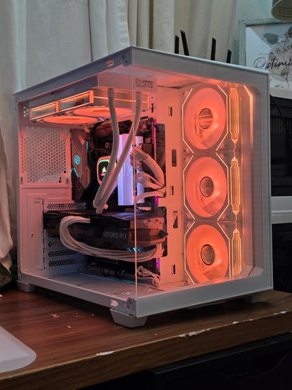 White Extreme Gaming PC – RTX 3080 10GB | Ryzen 9 5950X | 1TB NVMe | 32 GB RAM DDR4 3600 | Liquid Cooling