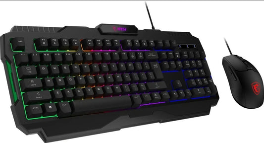 Combo – Teclado & Mouse Gaming RGB (Negro)