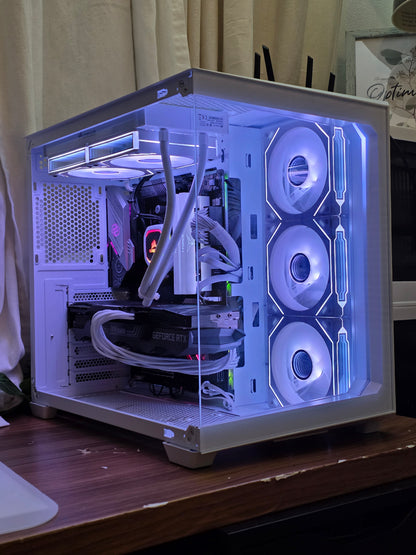 White Extreme Gaming PC – RTX 3080 10GB | Ryzen 9 5950X | 1TB NVMe | 32 GB RAM DDR4 3600 | Liquid Cooling
