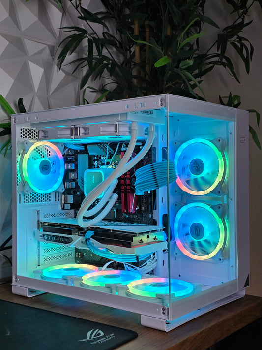 💎 Crystal Frost RX7600 Edition | Ryzen 5 5500 | 1TB M.2 SSD | 16GB DDR4 | 750W Gold | Windows 11 Pro
