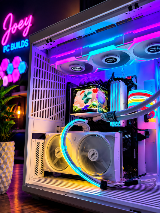 🤍 HYTE Y70 Touch Snow White Gaming PC | Intel Core i9-14900K | RTX 5070 White 12GB | 32GB DDR5 | 2TB NVMe | Liquid Cooling 360mm