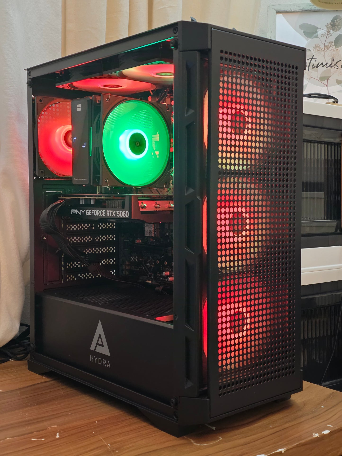 🔥 Gaming PC RTX 5060 | Ryzen 9 3900XT | 32GB RAM | 1TB SSD | Corsair 750W | Monitor 144Hz Combo